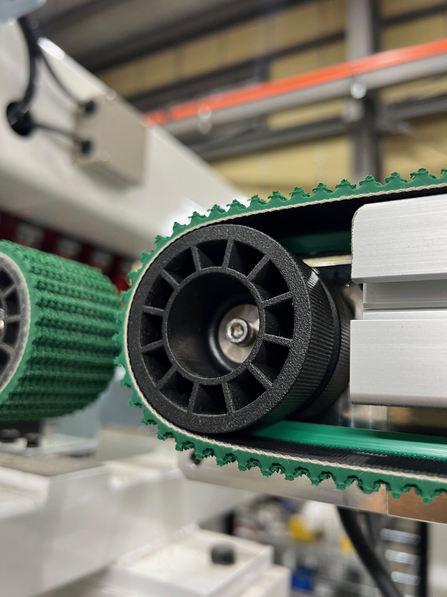3Dプリンタで製作したコンベヤプーリ